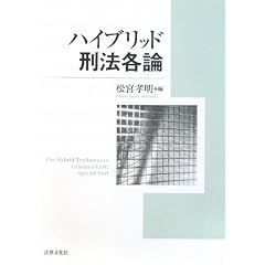 ハイブリッド刑法　松宮孝明