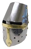Whetstone Cutlery Mini Great Helm Desktop Display Helmet (Silver)