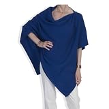 Cashmere Poncho - 060 Bright Navy by Catherine Robinson