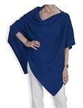 Cashmere Poncho - 060 Bright Navy by Catherine Robinson