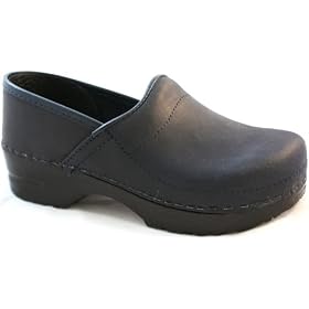 Kid's Gitte clogs (Professional) in Blueberry Oiled leather