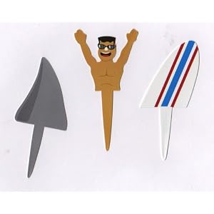 Click to buy Shark Attack Cupcake Picks - 4 sets (12 picks)from Amazon!