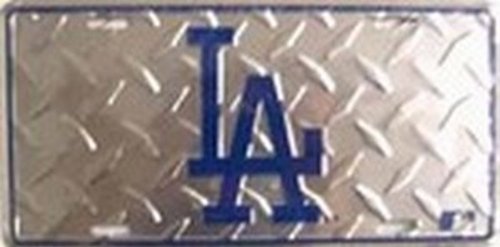 LA Los Angeles Dodgers Diamond MLB License Plate Plates Tag Tags auto vehicle car front