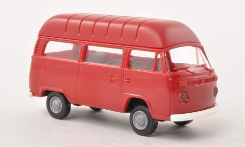 VW T2 High roof Combi, dark red, Model Car, Ready-made, Brekina 1:87