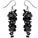 Onyx Earrings Sterling Silver Jewelry 1.75 inches (erg121)