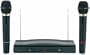 2 Wireless Microphones with Base and Instructions ~ SAME DAY SHIPPING