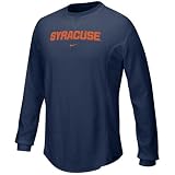 Nike Syracuse Orange Navy Blue Waffle Long Sleeve Crew Top