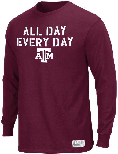 NCAA Men's Texas A&M Aggies Hitch And Go Long Sleeved Synthetic Tee (True Maroon,X-Large)