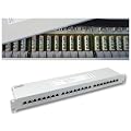 Patchpanel Cat6a 500MHz 10-Gigabit 24 fach - Patchfeld mit 24 Anschl�ssen vollgeschirmt 1HE