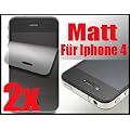 Displayschutzfolie f�r Apple iphone 4 /4s (Matt) Anti-Glare Schutzfolie Display Folie f�r iPhone 4 / " 2 ST�CK "