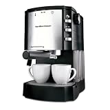 Hamilton Beach Black Cappuccino Plus Espresso Machine 2-c.