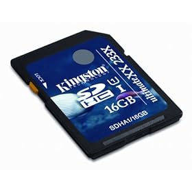 Kingston Digital, Inc. 16 GB Flash Memory Card SDHA1/16GB