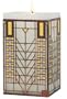 Frank Lloyd Wright Tree of Life Large Metal Wrapped Candle