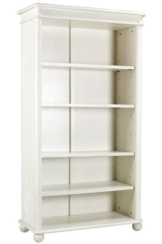 Essex Cherry Veneer Bookcase, FIVE SHELF, WHITE