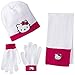Berkshire Girls' 3-Piece Hello Kitty Beanie Glove and Scarf Set
