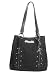 Harley-Davidson® Women's Tote Handbag Bag Purse-LIMITED EDITION. Yarn-dyed Jacquard with Matte Leather Trim. BS2583J