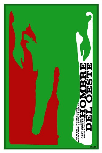 11"x 14" Poster. " Hombre del Oeste " Movie poster. Decor with Unusual images. Great Cuban Room art Decoration.