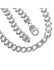 925 Solid Sterling Silver Cuban Chain 16 Inches 9 mm 56 Grams