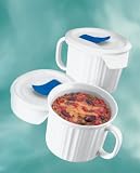 Corningware Pop-ins 4 Piece Mug Set (Individual Size & Microwave Safe)