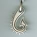 Bico Australia Jewelry, Tidal Fusion Pendant - water against earth, E-140