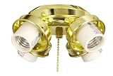 Ellington Four Light Fitter in Bright Brass