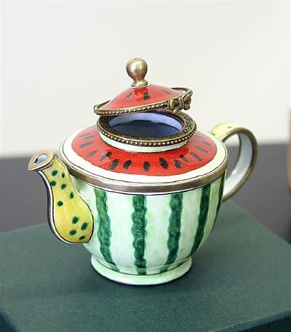 Watermelon Miniature Porcelain Teapot