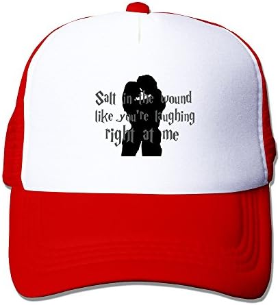 Perfect Two Tone Industrial Coloring Mens Salty Wound Laughing Me Novelty Printing Caps Red
