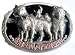 Mens WILD WOLVES Alternative Retro Metal Belt Buckle