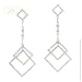 STUDIO 925: *TRINITY PENDULUM PAVE EARRINGS*