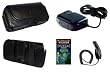 Cell Phone Accessories Bundle for Sprint / Nextel i9 Stature (Includes; Premium Leather Side Carry Case, Rapid Car Charger, Home Wall Charger, Generation X Antenna Booster)