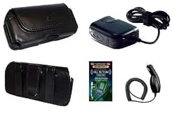 Cell Phone Accessories Bundle for Sprint / Nextel i9 Stature (Includes; Premium Leather Side Carry Case, Rapid Car Charger, Home Wall Charger, Generation X Antenna Booster)