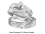 Stunning 3 Pc. White Gold 3/4 CTW. Genuine Diamond Bridal Set For Him and Her " Size 7 For Her and Size 10 For Him "