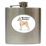 Miniature Pinscher Hip Flask (6 oz)