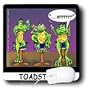 Londons Times Funny Animals Cartoons - Toadstools Frogs Who Drink Too Much - Mouse Pads