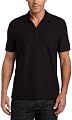 Calvin Klein Men's Jacquard Yarn Dye Stripe Three Button Polo