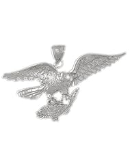 Clevereves 14K White Gold Pendant Eagle 8.3 - Gram(s)