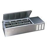 Silver King SKPS8 8 Pan Refrigerated Counter-Top Prep Station