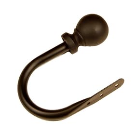 BCL Drapery Hardware, Classic Ball Holdback, Set of 2, Antique Gold Finish by BCL Drapery Hardware