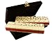 Furniture online: Domino Double Six - Red & White Two Tone Tile Jumbo Tournament Size w/Spinners in Deluxe Velvet Case