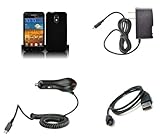 Samsung Galaxy S II Epic 4G Touch (Sprint) Premium Combo Pack - Black Rubbe ....