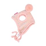 Pinkaholic New York Candy Mist Winter Pet Hat, Large, Indian Pink