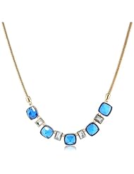 Anne Klein Gold-Tone Cushion Cut Frontal Necklace, 16"