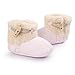 Elevin(TM)Baby Girl Boy Soft Sole Crib Shoes Anti-slip Prewalker Shoes Snow Boots (0~6M, Pink)