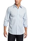 Calvin Klein Sportswear Men's Solid Stretch Free Fit Woven Shirt
