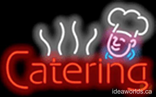 Custom made from order LED store business neon sign 20" x 12" x 2" - Catering