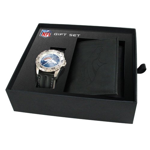 Mens NFL Denver Broncos Watch & Wallet Set