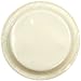 Hanna K. Signature Collection Round Dinner Plate-10 | Ivory | Pack of 50 Plastic, 10 inch Plate