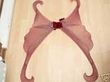 rose pink gothic fairy wings 38 inch gliter