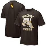 Nike - Nike Wyoming Cowboys Brown Old School Football T-shirt