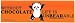 WITHOUT CHOCOLATE LIFE IS UNBEARABLE decal bumper sticker